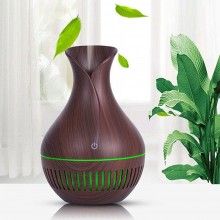 Umidificator ultrasunete SIKS, model linii, difuzor aroma, 150 ml, lemn inchis