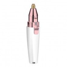 Trimmer facial 2 in 1 SIKS cu Baterii, Usor de Utilizat, alb