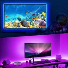 Banda LED SIKS, Lumina Ambientala, Control prin Telecomanda, IP65, 12V, Lumini RGB, 10m Banda LED SIKS, Lumina Ambientala, Control prin Telecomanda, IP65, 12V, Lumini RGB, 10m