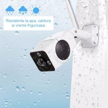 Camera Panoramica SIKS, 2 MP, Unghi de vizualizare 360 grade, Waterproof, Wireless, Model 3, Night Vision, Microfon, Difuzor,...