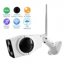 Camera Panoramica SIKS, 2 MP, Unghi de vizualizare 360 grade, Waterproof, Wireless, Model 3, Night Vision, Microfon, Difuzor,...