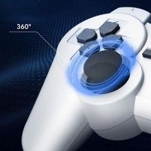 Controler Wireless SIKS PSIII, de Joc, Alb