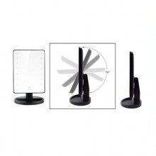 Oglinda pentru machiaj EDAR®, cu lumini led, negru