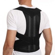 Suport pentru spate cu functie de corectare a pozitiei EDAR®, negru, XL