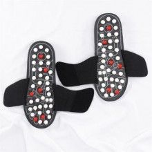 Papuci reflexoterapie SIKS® cu talpa din spuma, pentru barbati, marime 42-43, relaxare si masaj, acupunctura