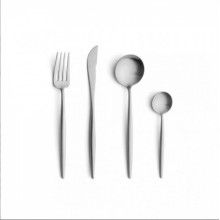 Set Tacamuri EDAR 24 Piese Stil Portughez, Otel Inoxidabil, Finisaj Lucios, Argintiu
