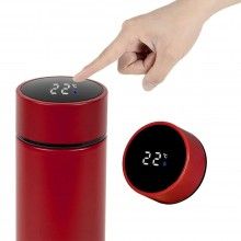 Termos inteligent SIKS cu termometru, 500 ml, Rosu Termos inteligent SIKS cu termometru, 500 ml, Rosu