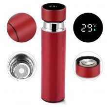Termos inteligent SIKS cu termometru, 500 ml, Rosu Termos inteligent SIKS cu termometru, 500 ml, Rosu