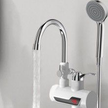 Robinet Electric SIKS cu Para Dus Pentru Apa Calda Instant, Montare pe Chiuveta, Incalzire Rapida, pentru Baie, Bucatarie, Te...