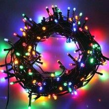 Instalatie de Craciun SIKS, ghirlanda luminoasa 10 m, liniara Multicolor, 100 leduri