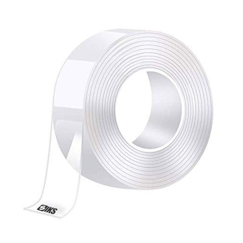 Banda SIKS dublu adeziva, reutilizabila dupa spalare, transparent, 2cm x 4.5m Banda SIKS dublu adeziva, reutilizabila dupa spalare, transparent, 2cm x 4.5m