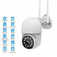 Camera de Supraveghere SIKS IP 66 WIFI Exterior, Conectare Telefon / PC, 10 LED, Night Vision Color, 12V, Rezistenta la Apa, ...