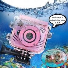 Camera Video Sport EDAR, Digitala, Subacvatica, Pentru Copii, 2.0", full HD, Carcasa si Jocuri Incluse, Roz Camera Video Sport EDAR, Digitala, Subacvatica, Pentru Copii, 2.0", full HD, Carcasa si Jocuri Incluse, Roz