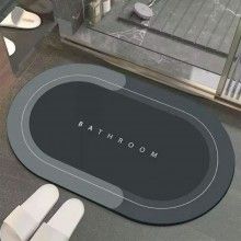 Covor de Baie Antiderapant SIKS, Model „Bathroom”, Oval, 78 x 48 cm Covor de Baie Antiderapant SIKS, Model „Bathroom”, Oval, 78 x 48 cm