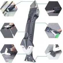 Dispozitiv EDAR pentru Intinderea si Curatarea Siliconului, Gri, Tip Spatula, 5 Capete Interschimbabile