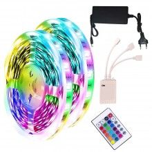 Kit Banda Led 5050 RGB 12V EDAR, Smart Led Strip, Aplicatie Telefon, Control Prin Telecomanda 24 Taste, Lumina Ambientala Mul... Kit Banda Led 5050 RGB 12V EDAR, Smart Led Strip, Aplicatie Telefon, Control Prin Telecomanda 24 Taste, Lumina Ambientala Mul...