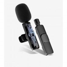 Microfon EDAR Tip Lavaliera pentru Smartphone, Iphone, Wireless, Omnidirectional, Negru Microfon EDAR Tip Lavaliera pentru Smartphone, Iphone, Wireless, Omnidirectional, Negru