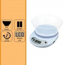 Cantar pentru bucatarie SIKS ABJ162, bol inclus, greutate maxima 5 Kg, display LCD, inchidere automata, alb Cantar pentru bucatarie SIKS ABJ162, bol inclus, greutate maxima 5 Kg, display LCD, inchidere automata, alb