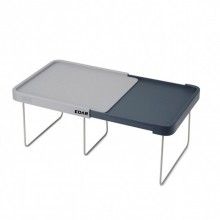 Raft extensibil, EDAR 3 picioare, A552, Lungime maxima 40cm, gri/gri inchis