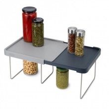 Raft extensibil, EDAR 3 picioare, A552, Lungime maxima 40cm, gri/gri inchis