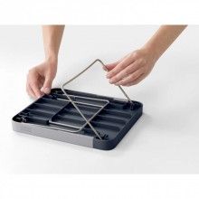 Raft extensibil, EDAR 3 picioare, A552, Lungime maxima 40cm, gri/gri inchis