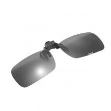 Lentile pentru Ochelari Clips On EDAR, Polarizate, Ideale pentru Condus Ziua, Negru, Lentile Oglindate, Culorile Naturale, El...