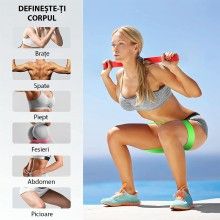 Set de 5 benzi elastice SIKS rezistenta din latex, pentru antrenament sala, fitness, yoga, pilates, gimnastica de recuperare,... Set de 5 benzi elastice SIKS rezistenta din latex, pentru antrenament sala, fitness, yoga, pilates, gimnastica de recuperare,...