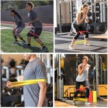 Set de 5 benzi elastice EDAR, pentru Antrenament Sala, Gimnastica de Recuperare, Fitness, Yoga, Pilates, Latex Rezistent, 5 N... Set de 5 benzi elastice EDAR, pentru Antrenament Sala, Gimnastica de Recuperare, Fitness, Yoga, Pilates, Latex Rezistent, 5 N...