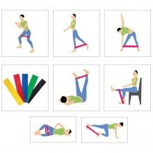 Set de 5 benzi elastice EDAR, pentru Antrenament Sala, Gimnastica de Recuperare, Fitness, Yoga, Pilates, Latex Rezistent, 5 N... Set de 5 benzi elastice EDAR, pentru Antrenament Sala, Gimnastica de Recuperare, Fitness, Yoga, Pilates, Latex Rezistent, 5 N...