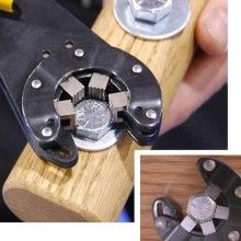 Cheie Universala EDAR Bionica De 6", Cheie Magica Hexagonala, Otel, Reglabila, Negru Cheie Universala EDAR Bionica De 6", Cheie Magica Hexagonala, Otel, Reglabila, Negru