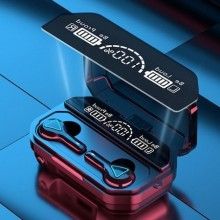 Casti Wireless EDAR, Fara Fir, Bluetooth 5.1, Hi-Fi Sound, Cutie Incarcare Powerbank 2000 mAh, IPX7, Compatibil iOS/Android, ...