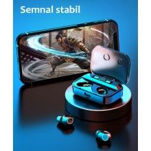 Casti Audio EDAR, Fara Fir, In-Ear, baterie 2000 mAh, Bluetooth 5.1, Touch Control, True Wireless, Waterproof IPX 5, Compatib... Casti Audio EDAR, Fara Fir, In-Ear, baterie 2000 mAh, Bluetooth 5.1, Touch Control, True Wireless, Waterproof IPX 5, Compatib...