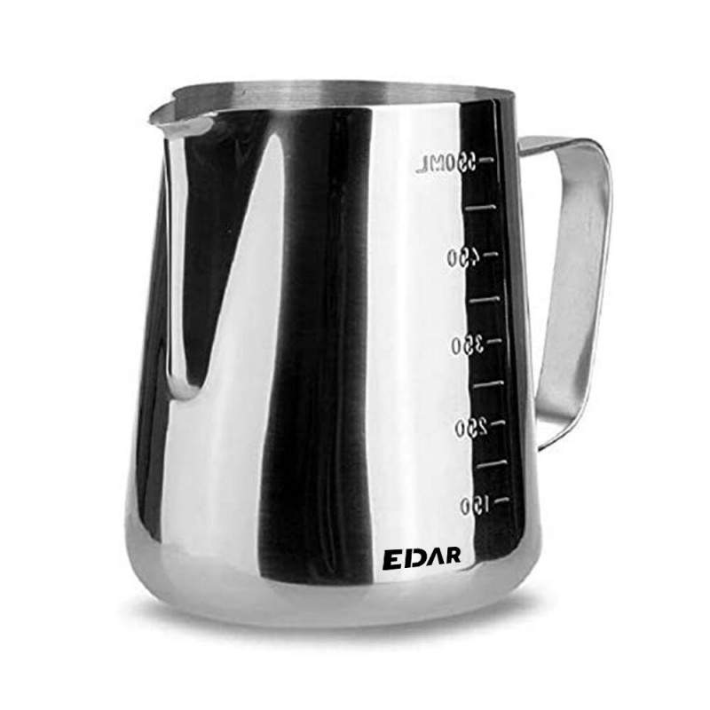 Cana Gradata EDAR, Otel Inoxidabil, 600ml, Rezistenta la uzura, Usor de utilizat, Argintiu