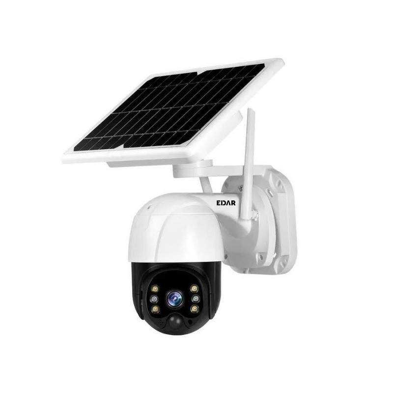 Camera Supraveghere Video Solara EDAR, WIFI, Slot Microsd, Cu Panou Solar Inclus, Rotire Prin Aplicatie, Vedere Nocturna IR, ...