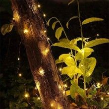 Ghirlanda Luminoasa Decorativa Solara SIKS Din Cupru, Lumina Galben Cald, 12 M Cu 100 X LED, Prindere Tip Tarus Ghirlanda Luminoasa Decorativa Solara SIKS Din Cupru, Lumina Galben Cald, 12 M Cu 100 X LED, Prindere Tip Tarus