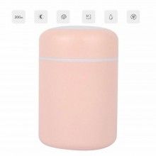 Umidificator Aromaterapie EDAR RGB, cu 2 Jocuri de Lumini, 300 ml, USB, Pentru Casa Si Auto, Roz