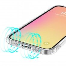 Husa De Protectie EDAR Pentru iPhone 13 Pro, Transparenta, Silicon, Ultra Slim, Rezistenta La Apa, Socuri Si Zgarieturi