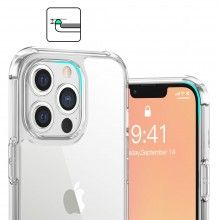 Husa De Protectie EDAR Pentru iPhone 13 Pro, Transparenta, Silicon, Ultra Slim, Rezistenta La Apa, Socuri Si Zgarieturi