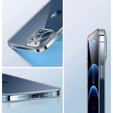 Husa De Protectie EDAR Pentru iPhone 12 Pro Max , Transparenta, Silicon, Ultra Slim, Rezistenta La Apa, Socuri Si Zgarieturi