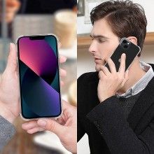 Husa De Protectie EDAR Pentru iPhone 13, Transparenta, Silicon, Ultra Slim, Rezistenta La Apa, Socuri Si Zgarieturi