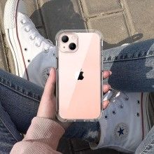 Husa De Protectie EDAR Pentru iPhone 13, Transparenta, Silicon, Ultra Slim, Rezistenta La Apa, Socuri Si Zgarieturi