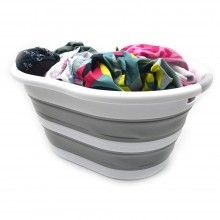 Cos De Rufe EDAR Pliabil, Silicon/Plastic, 26L, 25x54 Cm Alb/Gri