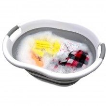 Cos De Rufe EDAR Pliabil, Silicon/Plastic, 26L, 25x54 Cm Alb/Gri