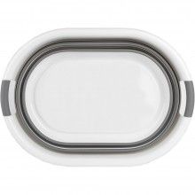Cos De Rufe EDAR Pliabil, Silicon/Plastic, 26L, 25x54 Cm Alb/Gri