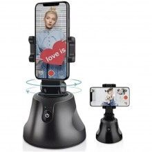 Suport Smart Pentru Telefon EDAR, Urmarire Automata A Persoanelor/Obiectelor, Recunoastere Faciala, Rotire 360 De Grade, Negru Suport Smart Pentru Telefon EDAR, Urmarire Automata A Persoanelor/Obiectelor, Recunoastere Faciala, Rotire 360 De Grade, Negru