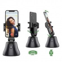 Suport Smart Pentru Telefon EDAR, Urmarire Automata A Persoanelor/Obiectelor, Recunoastere Faciala, Rotire 360 De Grade, Negru Suport Smart Pentru Telefon EDAR, Urmarire Automata A Persoanelor/Obiectelor, Recunoastere Faciala, Rotire 360 De Grade, Negru