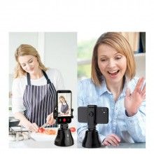 Suport Smart Pentru Telefon EDAR, Urmarire Automata A Persoanelor/Obiectelor, Recunoastere Faciala, Rotire 360 De Grade, Negru Suport Smart Pentru Telefon EDAR, Urmarire Automata A Persoanelor/Obiectelor, Recunoastere Faciala, Rotire 360 De Grade, Negru