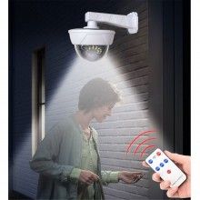 Camera Falsa Solara SIKS Tip Glob, 26 LED, Control Din Telecomanda, Senzor De Miscare, Alba Camera Falsa Solara SIKS Tip Glob, 26 LED, Control Din Telecomanda, Senzor De Miscare, Alba