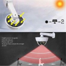 Camera Falsa Solara SIKS Tip Glob, 26 LED, Control Din Telecomanda, Senzor De Miscare, Alba Camera Falsa Solara SIKS Tip Glob, 26 LED, Control Din Telecomanda, Senzor De Miscare, Alba