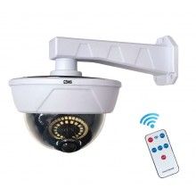 Camera Falsa Solara SIKS Tip Glob, 55 LED, Control Din Telecomanda, Senzor De Miscare, Alba